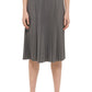 DKNY Women Bottom M / Grey DKNY - Faux Suede MIDI Pleated Skirt