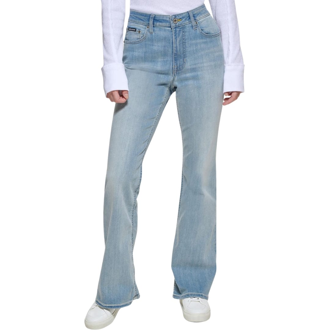 DKNY Womens Bottoms DKNY - Boerum High Rise Flare Leg Jeans