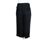 DKNY Womens Bottoms XL / Black DKNY - Cropped Wide Leg Capri