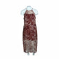 DKNY Womens Dress XL / Multi-Color DKNY -  All Over Print Mesh Maxi Dress