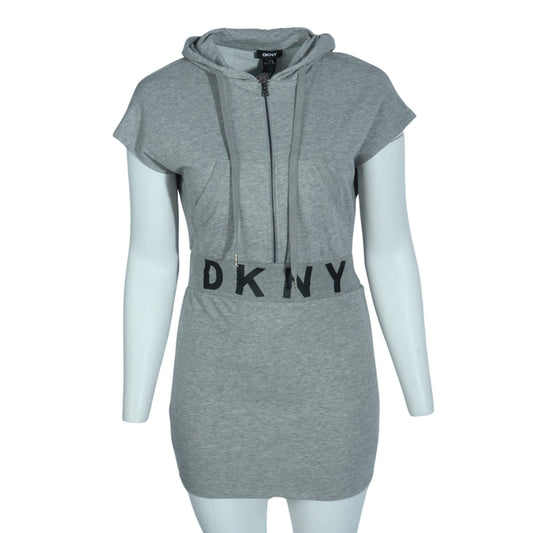 DKNY Womens Dress S / Grey DKNY - Hooded Dress