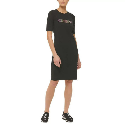DKNY Womens Dress XS / Black DKNY -  Women's Ombre Logo Dress