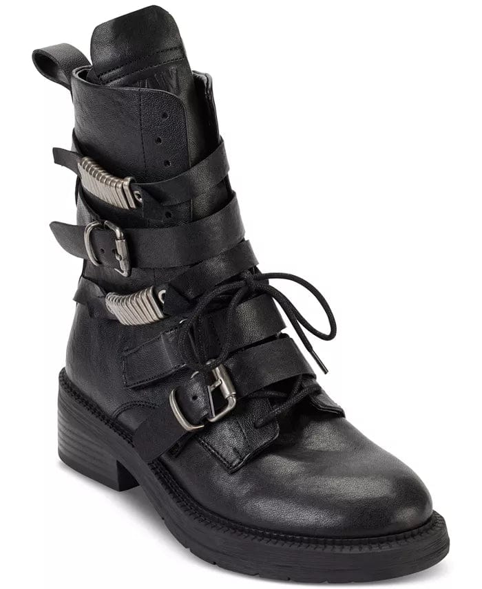 DKNY Womens Shoes 35 / Black DKNY - Ita Buckled Boots