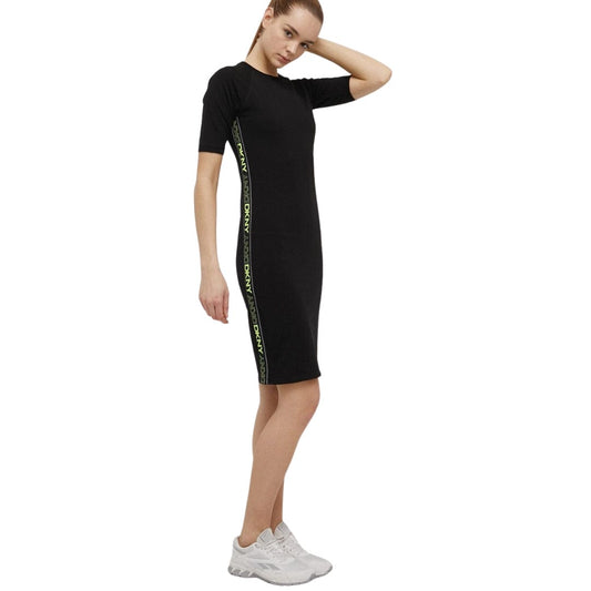 DKNY Womens sports XS / Black DKNY - Crewneck T-Shirt Dress