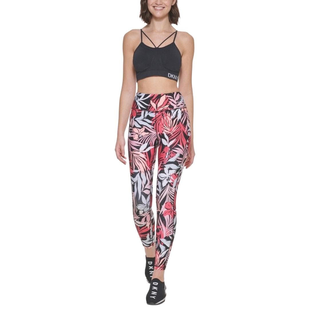 DKNY Womens sports XL / Multi-Color DKNY - Printed High-Waist  Leggings