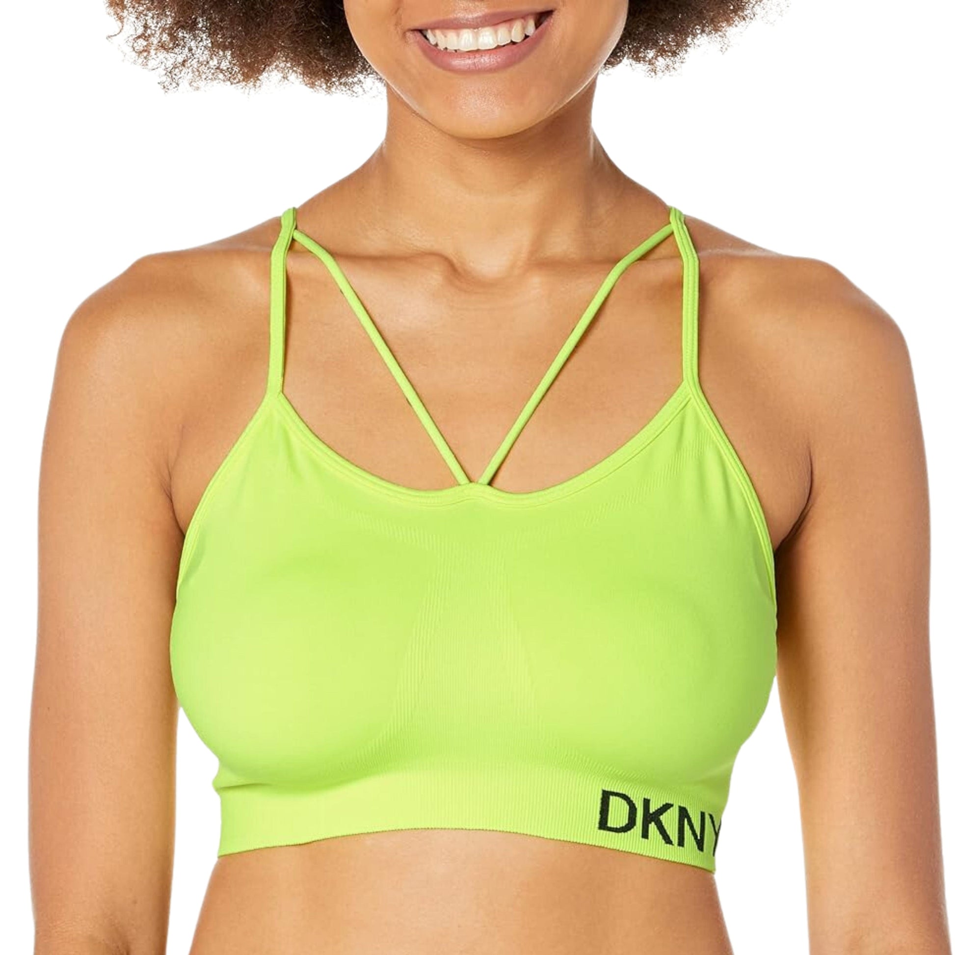 DKNY Womens sports XS / Yellow DKNY - Strappy Low Impact Sports Bra