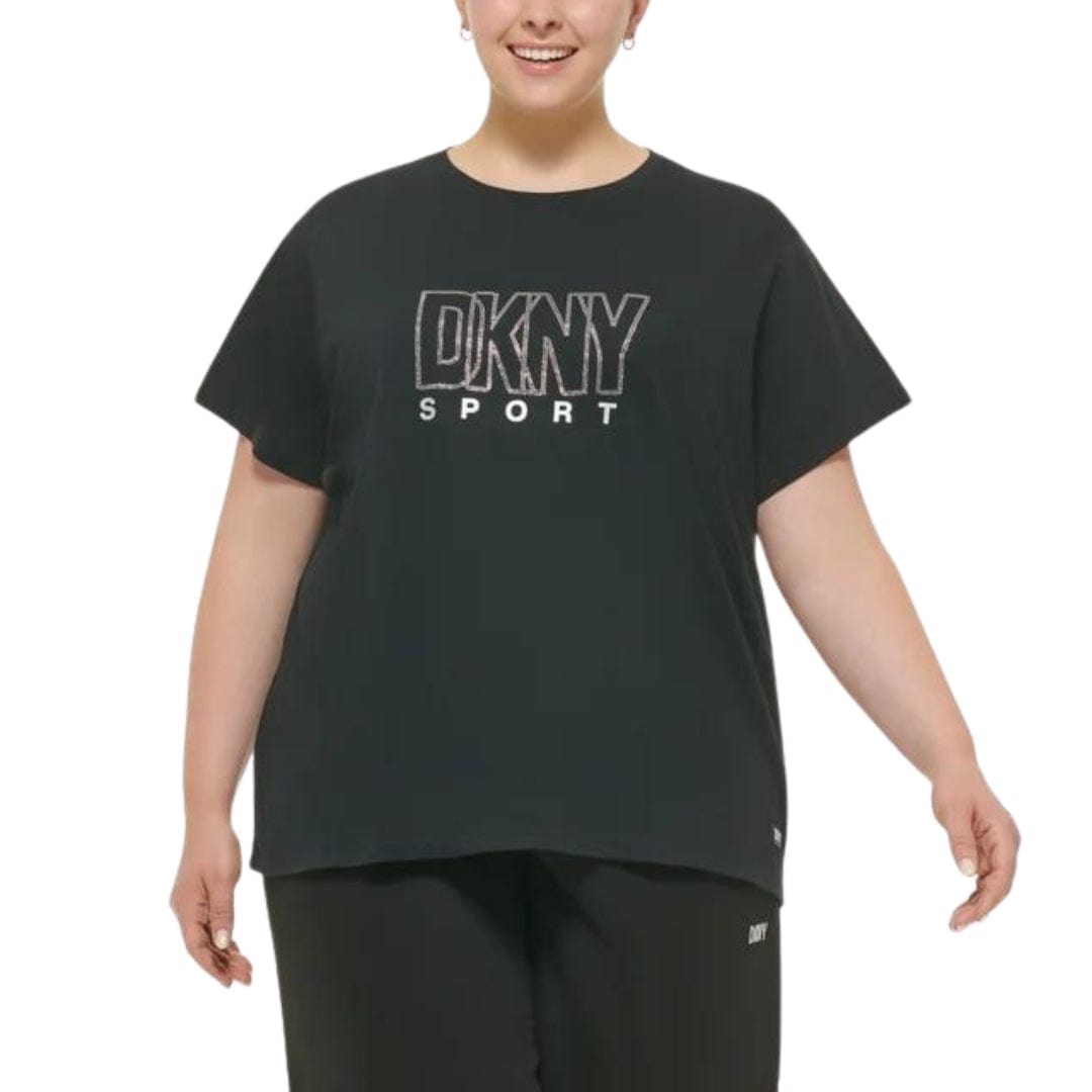 DKNY Womens Tops XXXXL / Black DKNY -  Fitness Logo Shirts & Tops