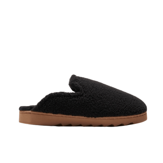 DLUXE Womens Shoes 40 / Black DLUXE - Teddy Scuff Slipper