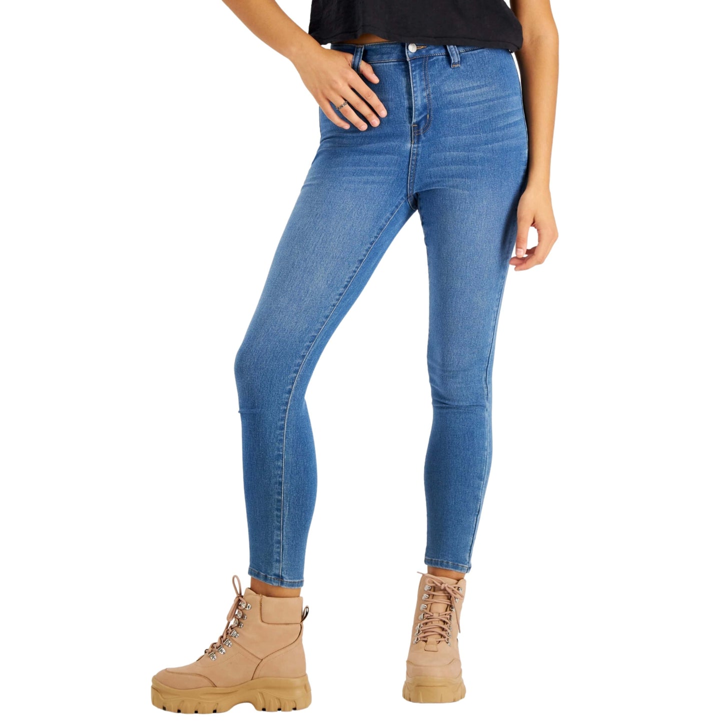 DOLLHOUSE Womens Bottoms XXS / Blue DOLLHOUSE -  Curvy High Rise Skinny Jeans