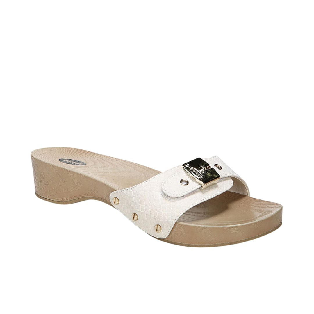 DR. SCHOLL'S Womens Shoes 38 / White DR. SCHOLL'S - Classic Slide Sandals