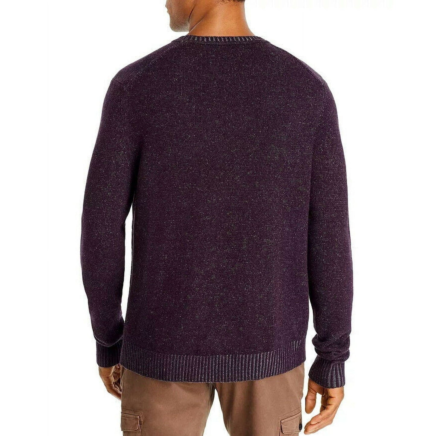 DYLAN GRAY Mens Tops L / Purple DYLAN GRAY - Crewneck Knit Pullover Sweater