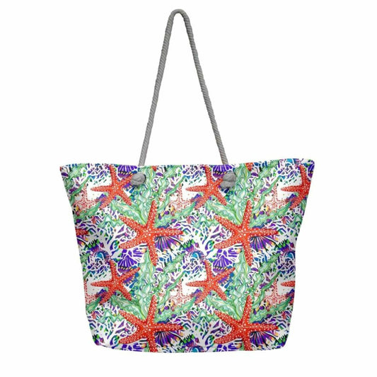 DYNAMO Beach Bags Multi-Color DYNAMO - Printed All Over Bag