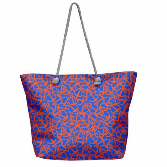 DYNAMO Beach Bags Multi-Color DYNAMO - Printed Beach Bag