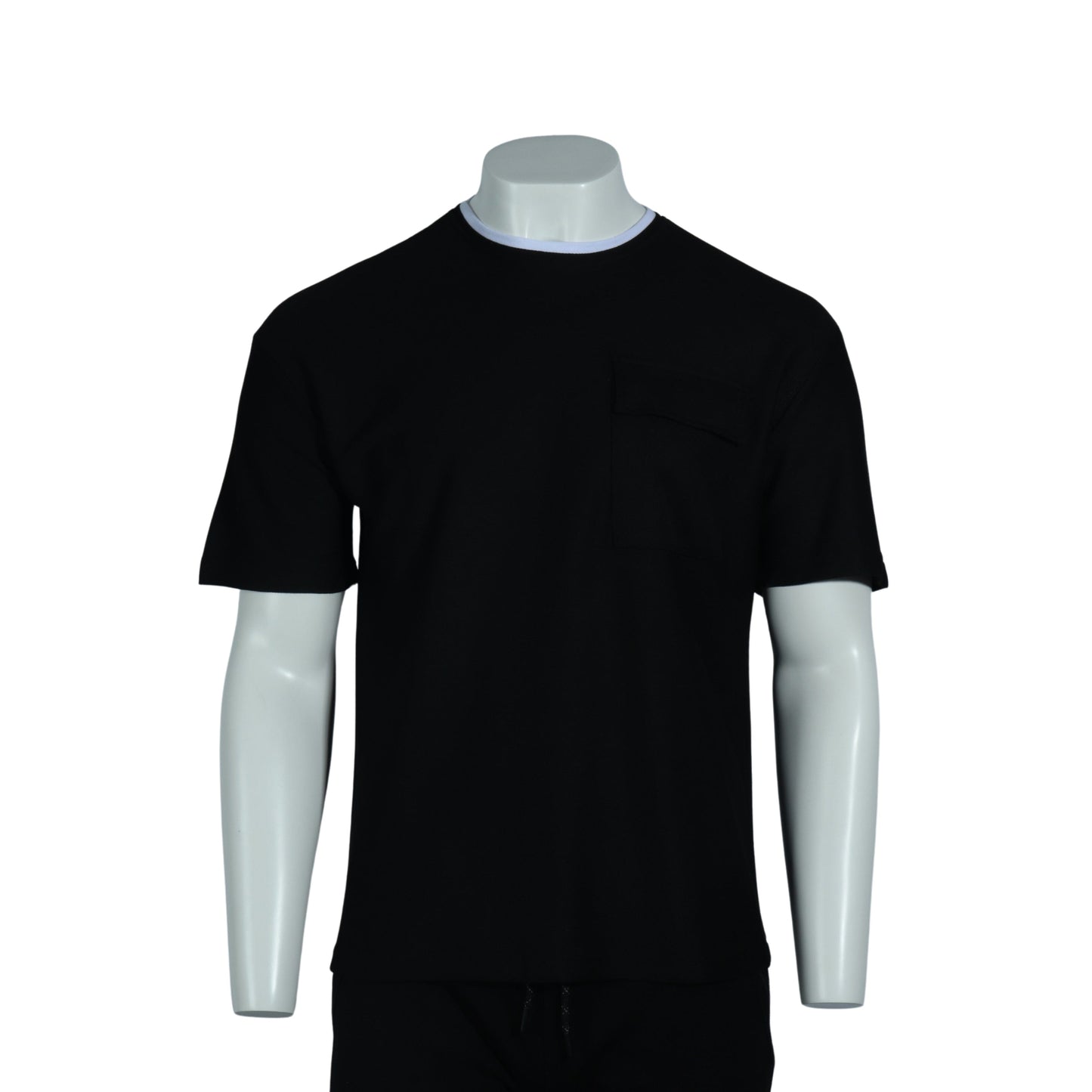 DYNAMO Mens Tops S / Black DYNAMO - Contrast Neckline T-Shirt