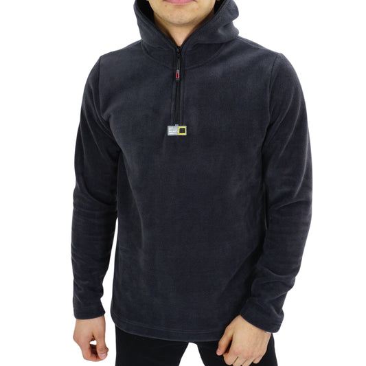 DYNAMO Mens Tops S / Grey DYNAMO - Fleece Half Zipper Hoodie