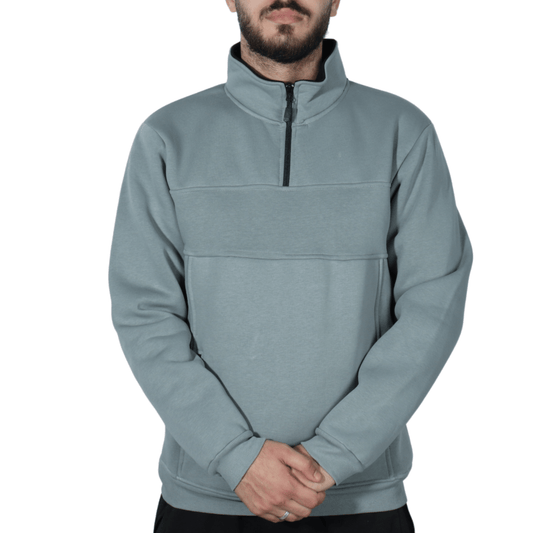 DYNAMO Mens Tops XXL / Grey DYNAMO - Half Zipper Sweatshirt