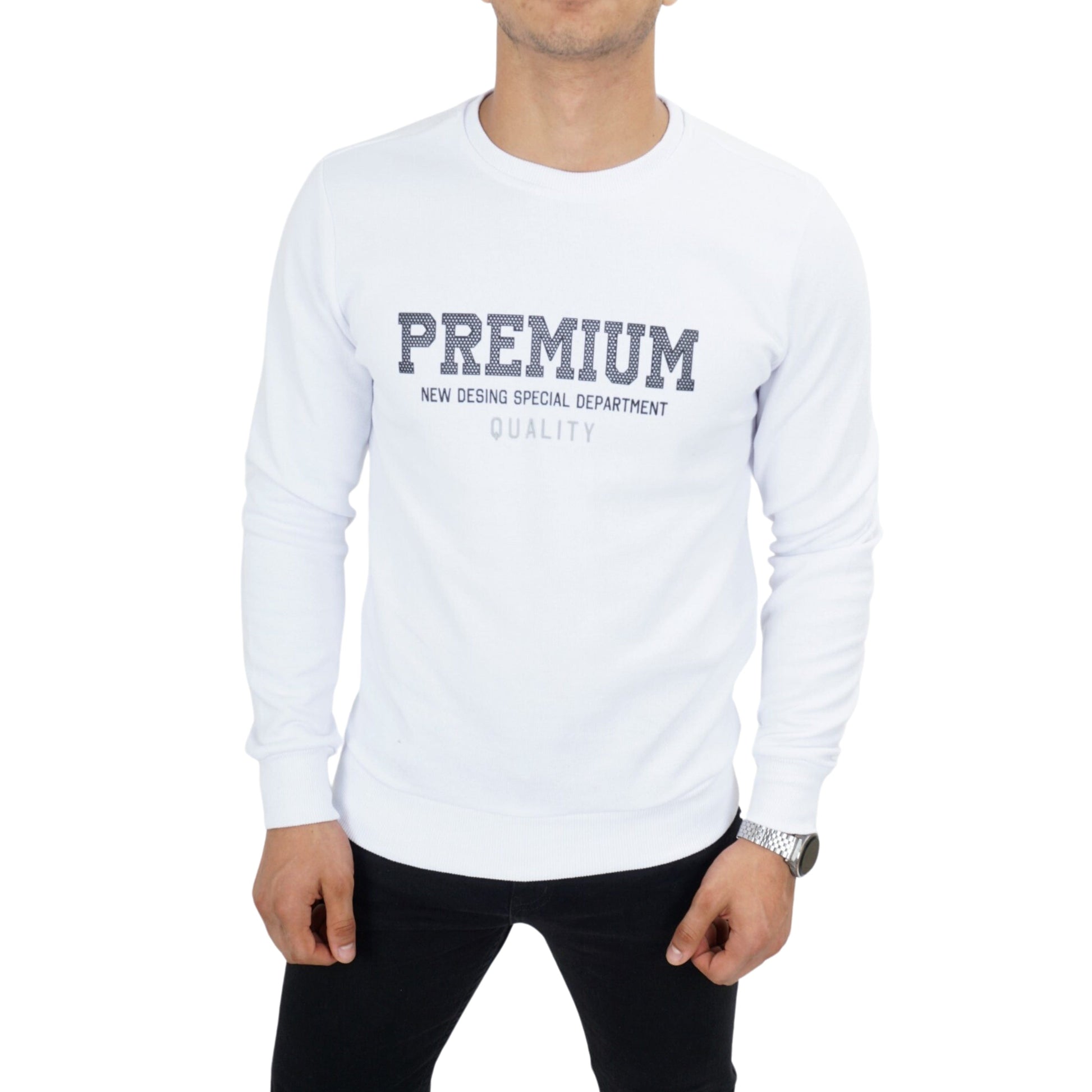 DYNAMO Mens Tops S / White DYNAMO - Long Sleeve Sweatshirt