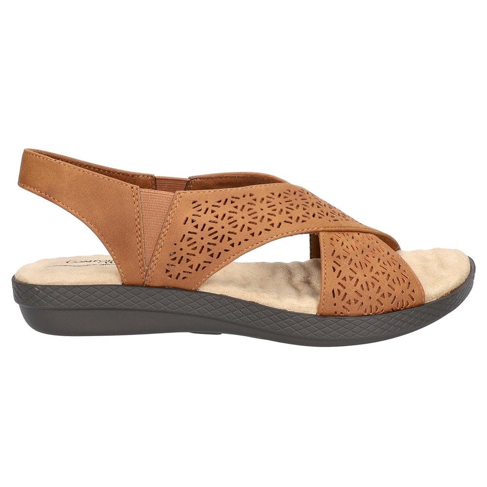 EASY STREET Womens Shoes 38 / Brown EASY STREET - Claudia Slingback Sandals