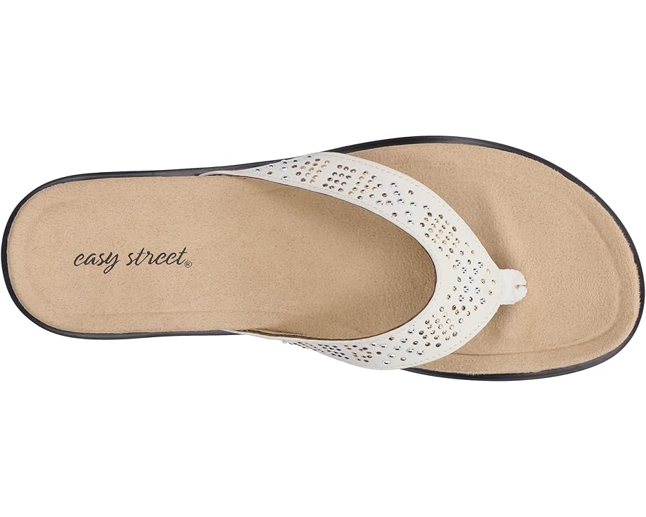 EASY STREET Womens Shoes 40 / White EASY STREET - Stevie Summer Slipper