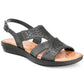 EASY STREET Womens Tops 38.5 / Grey EASY STREET - Open-Toe Padded Insole Slingback Sandals