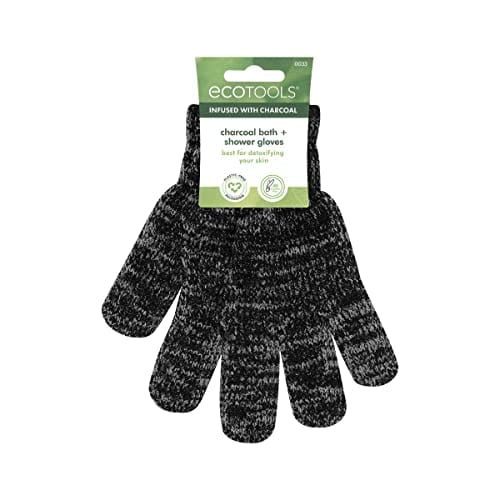 ECOTOOLS ECOTOOLS - Charcoal Infused Bath & Shower Gloves, Cleansing for Whole Body