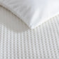 EDDIE BAUER Comforter/Quilt/Duvet Twin / Off-White EDDIE BAUER - Alpine Waffle Duvet Cover Set with Shams