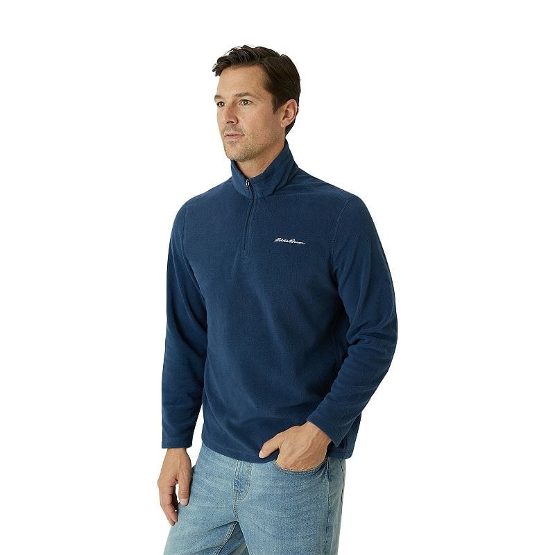 EDDIE BAUER Mens Tops L / Blue EDDIE BAUER -  Venture Fleece Quarter Zip Pullover