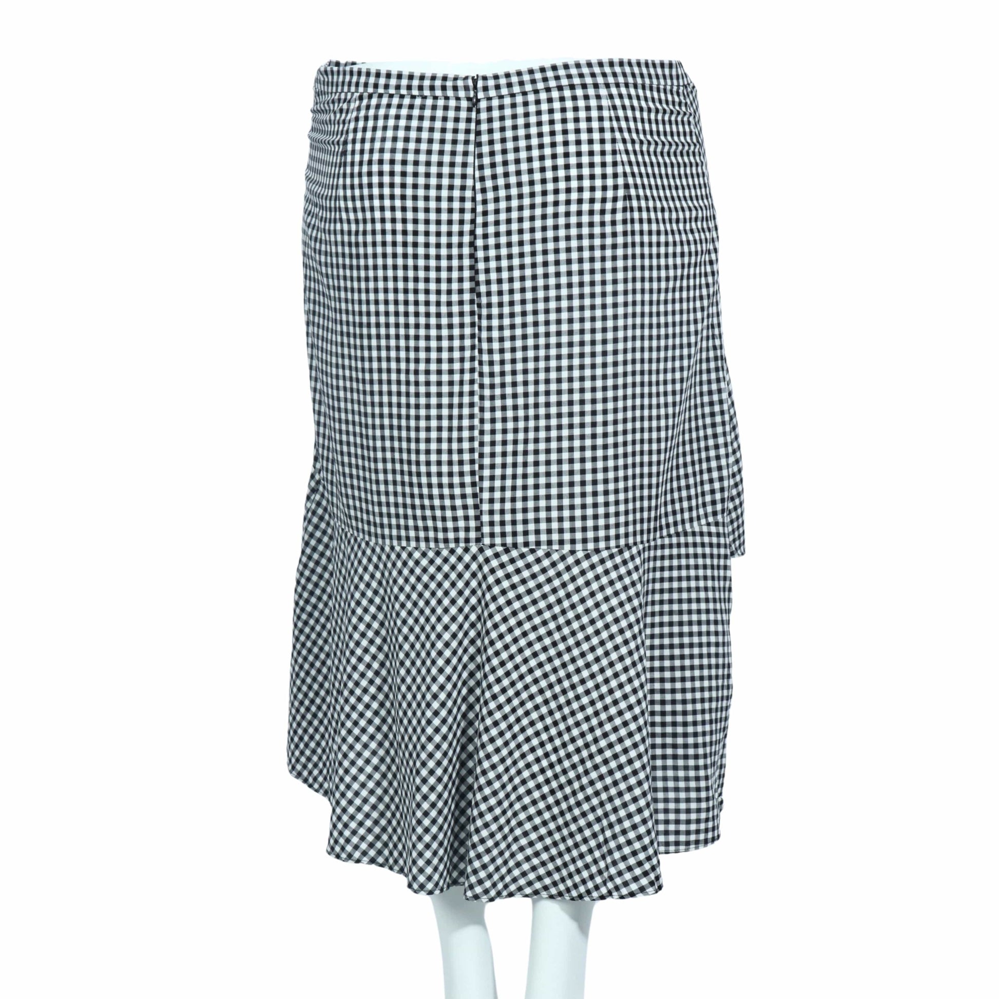 ELLE Womens Bottoms XL / Multi-Color ELLE - Gingham Printed Midi Skirt