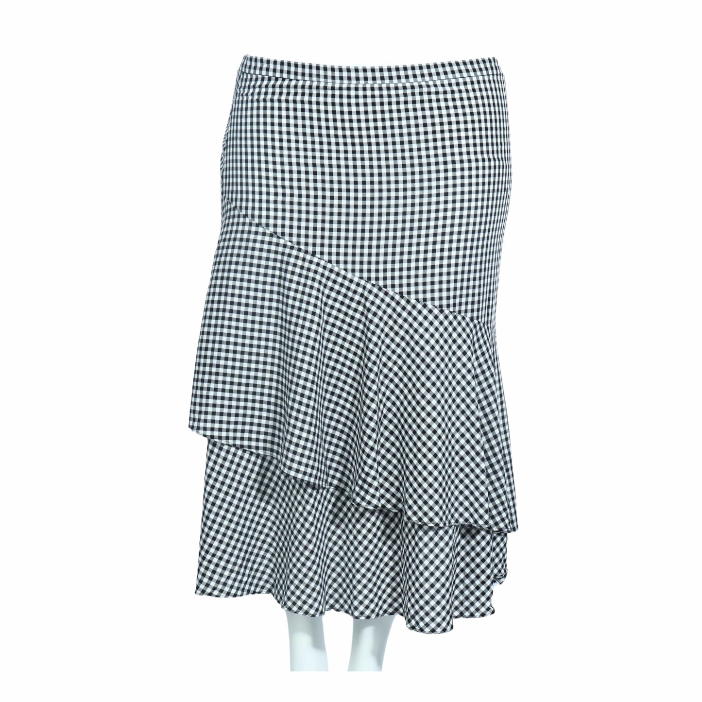 ELLE Womens Bottoms XL / Multi-Color ELLE - Gingham Printed Midi Skirt