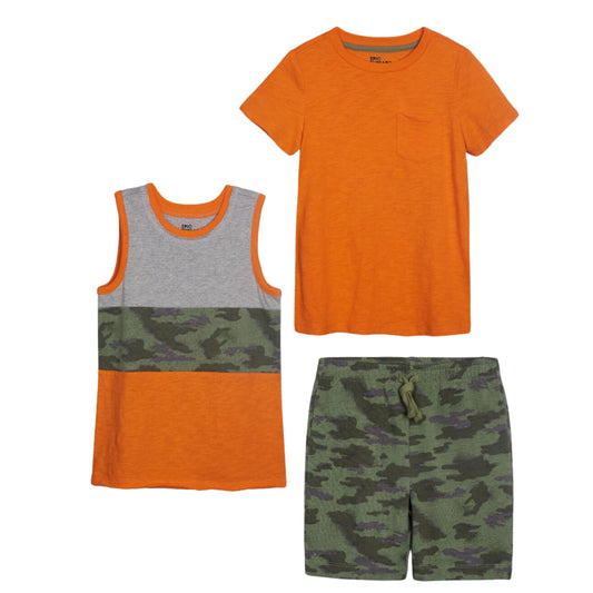 EPIC THREADS Boys Set XS / Multi-Color EPIC THREADS - KIDS - Camo T-shirt, Tank and Shorts, 3 Piece Set