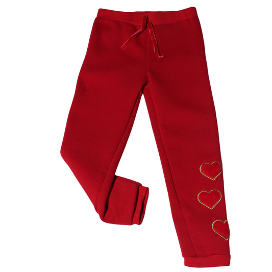 EPIC THREADS Girls Bottoms 5 Year / Red EPIC THREADS - Heart on leg sweatpants