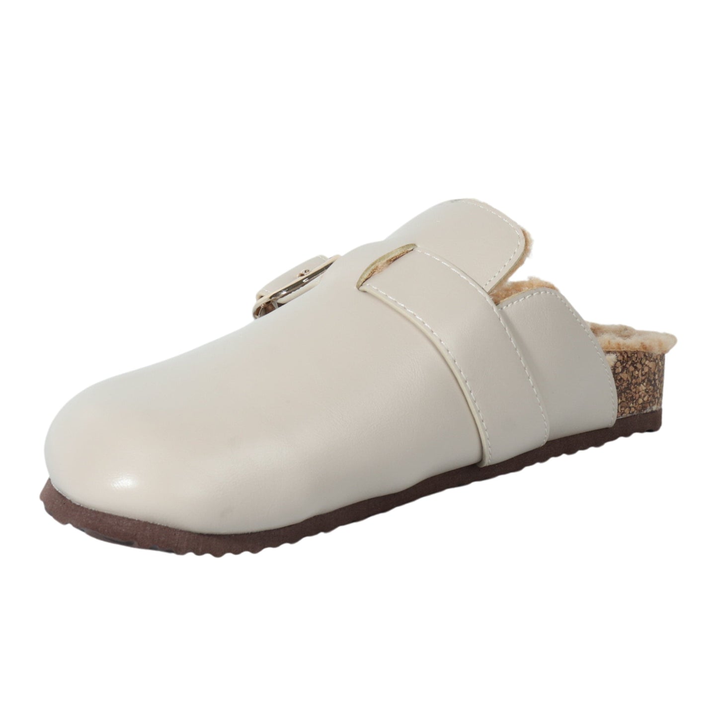 ESCAPE Womens Shoes ESCAPE - Faux Fur Leather Slipper