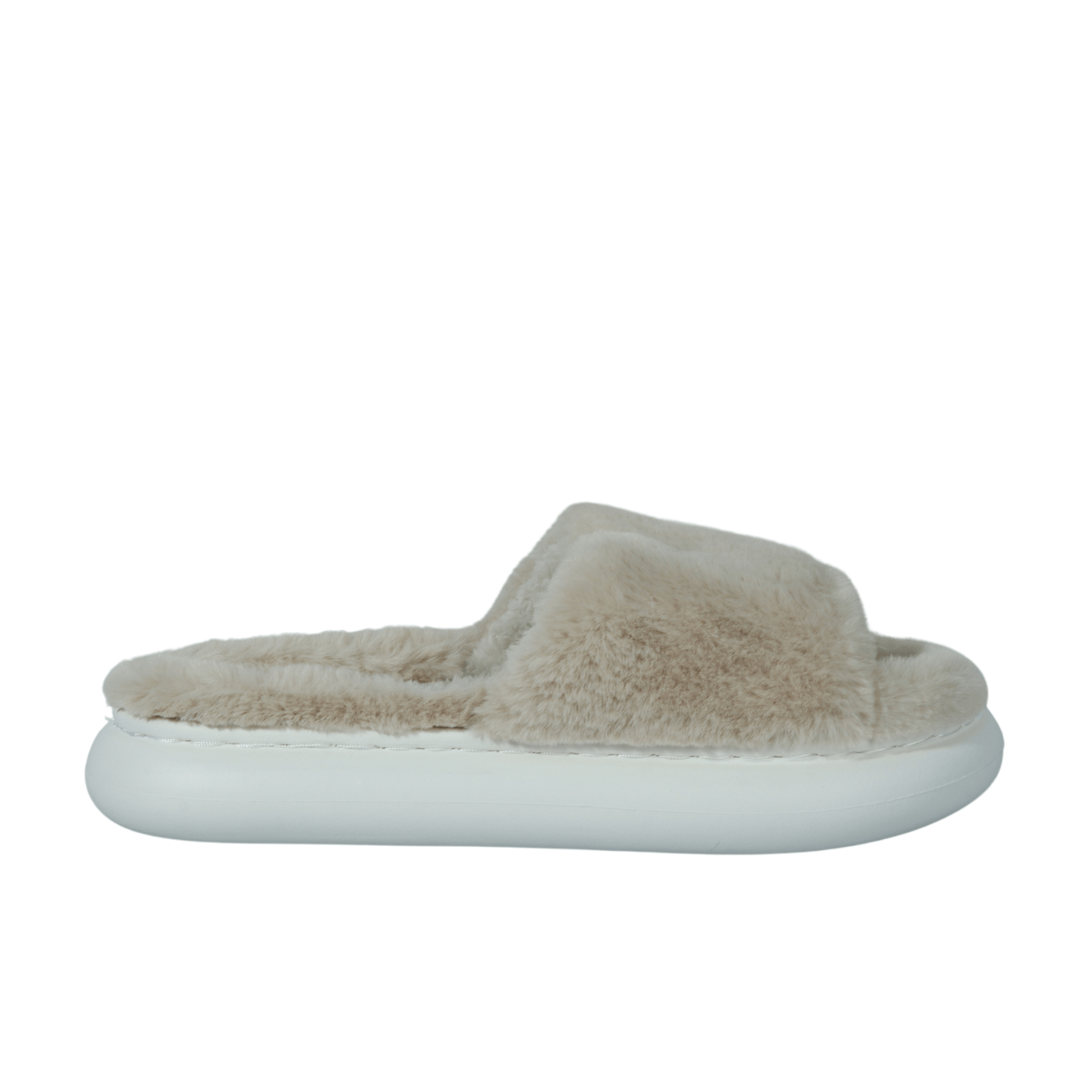 ESCAPE Womens Shoes 38 / Beige ESCAPE - Fluffy Bedroom Slipper