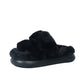 ESCAPE Womens Shoes ESCAPE - Fur slipper Comfy two straps