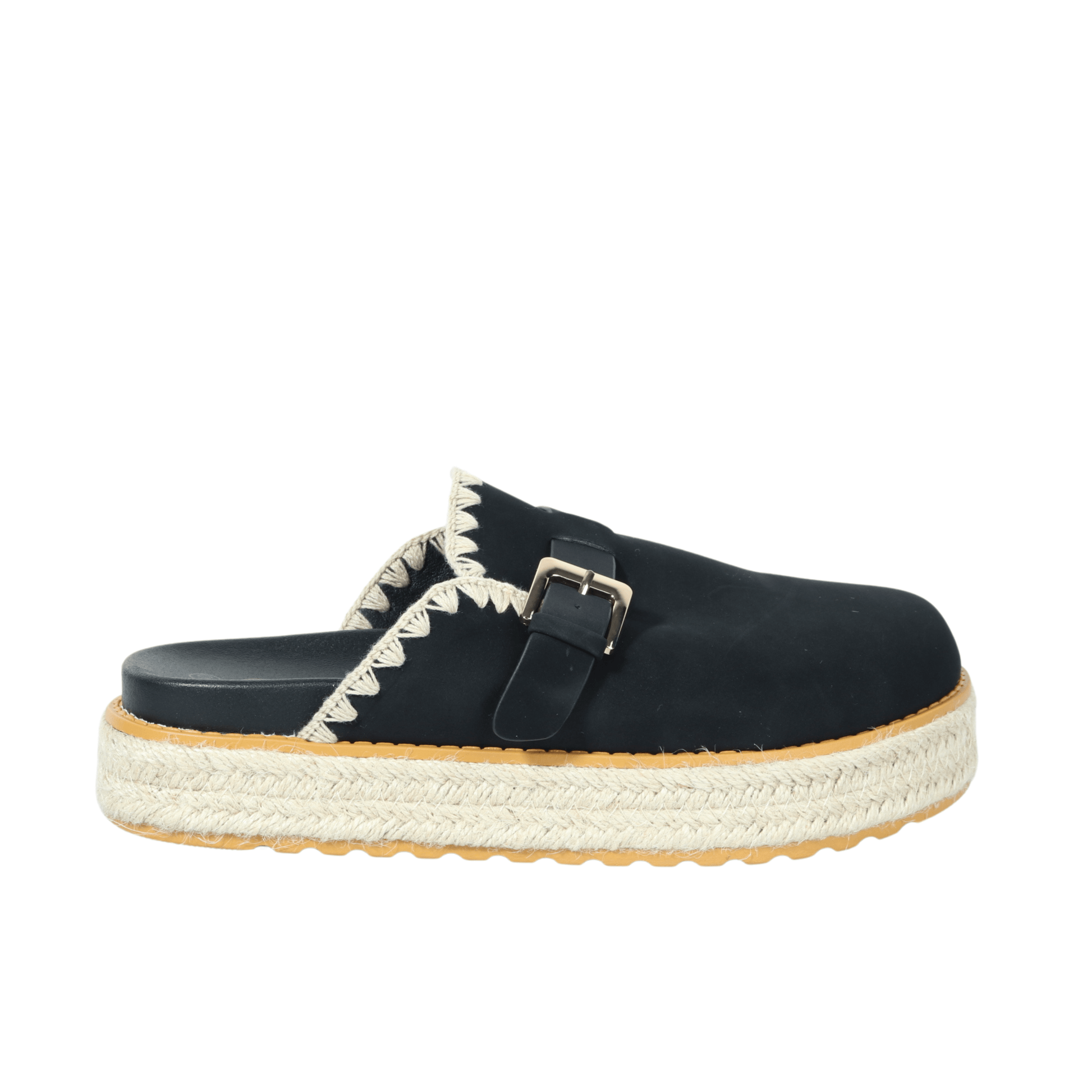 ESCAPE Womens Shoes 37 / Black ESCAPE - Jute Clog