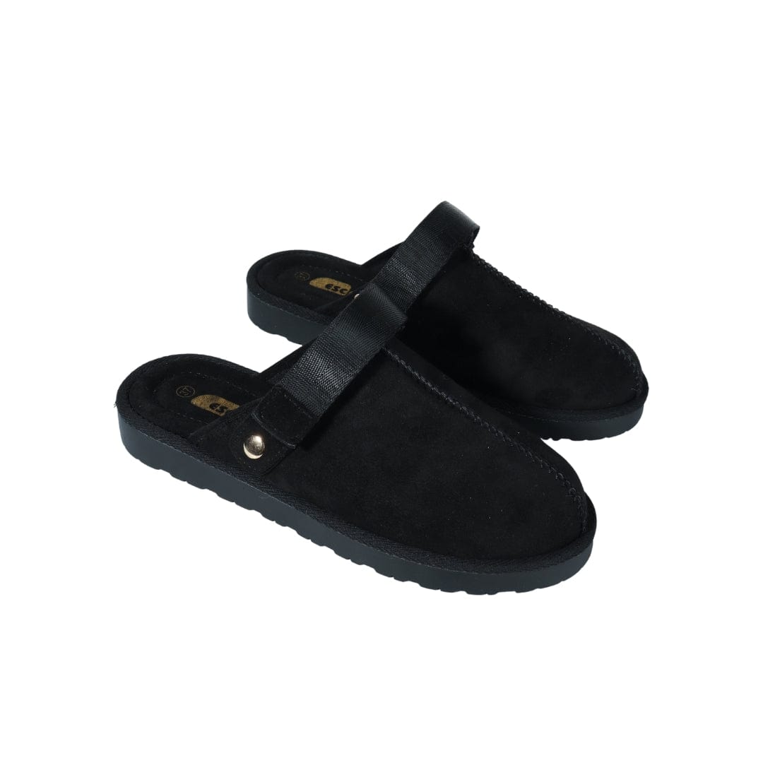 ESCAPE Womens Shoes ESCAPE - Pivoting Heel Straps Suede Slides