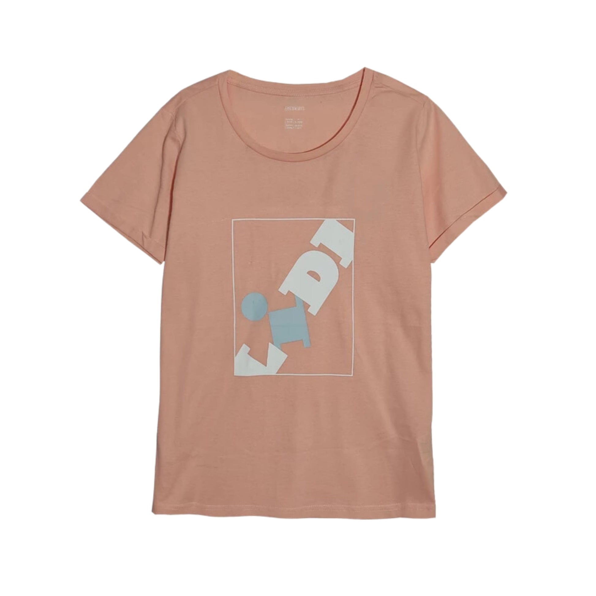 ESMARA Womens Tops M / Pink ESMARA -Printed T-Shirt