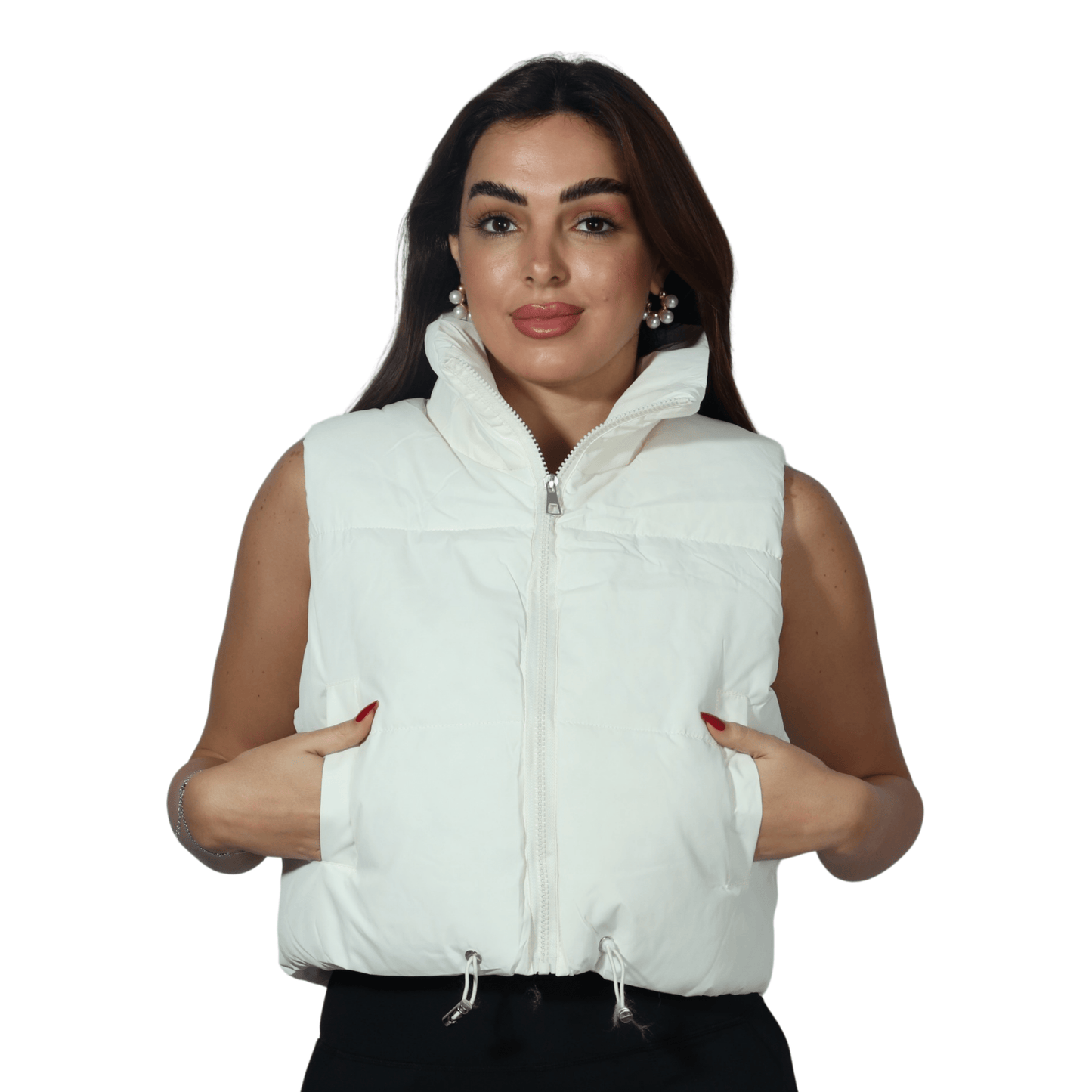 FANG Womens Jackets One Size / Off-White FANG - Zip Up Vest