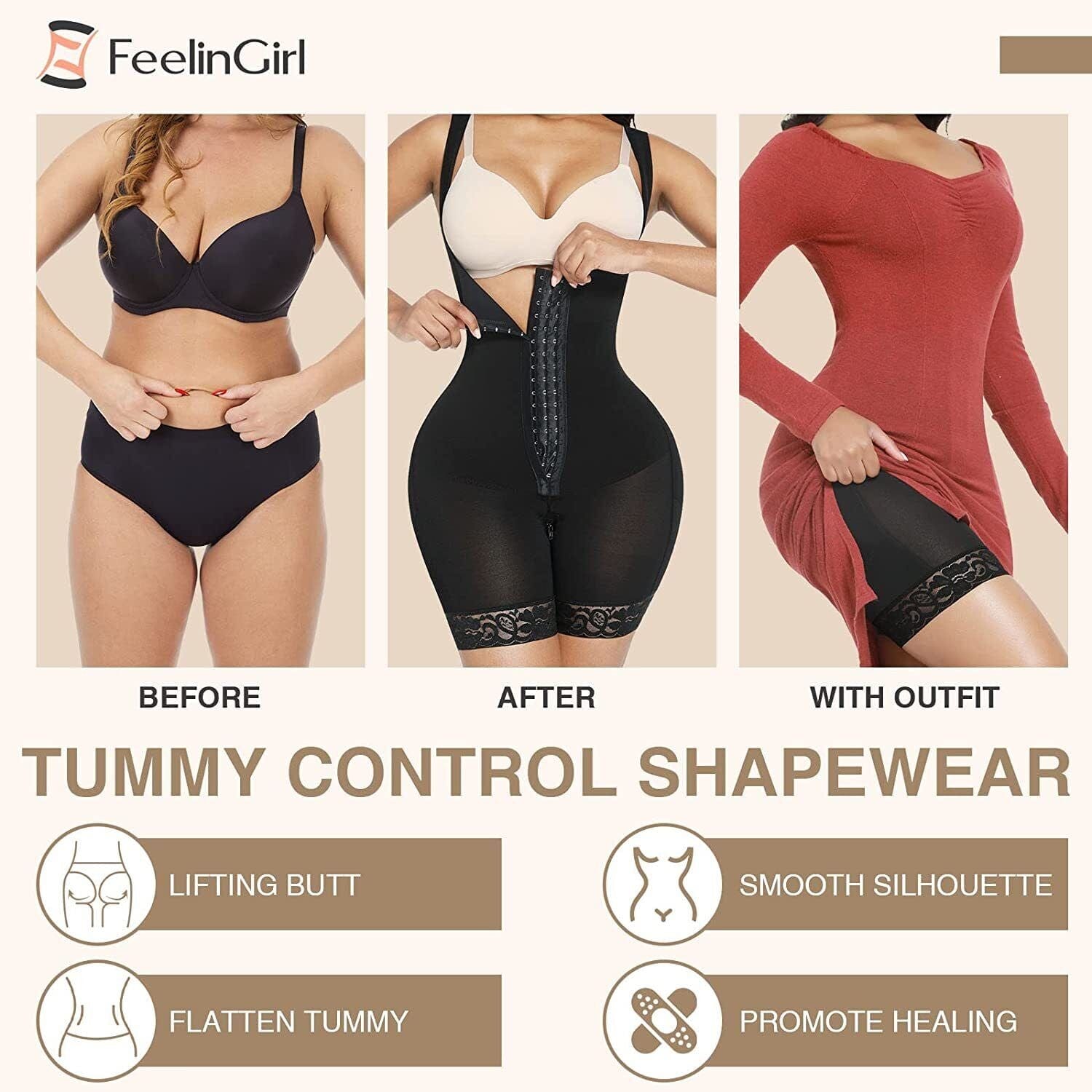 Women's BBL Faja Tummy Control Body Shaper High Compression