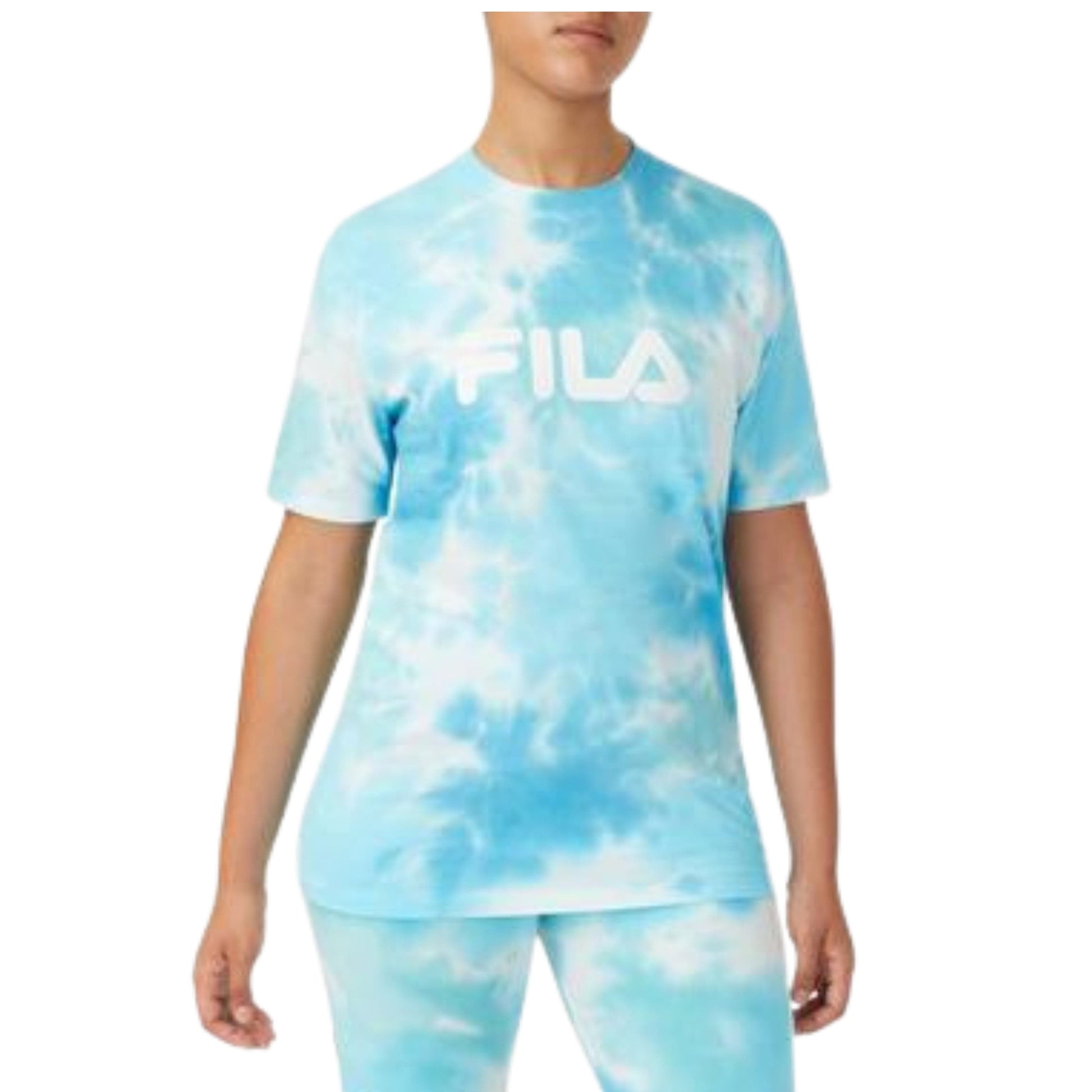 FILA Womens Tops S / Blue FILA- Alivia Cotton Tie-Dyed T-Shirt