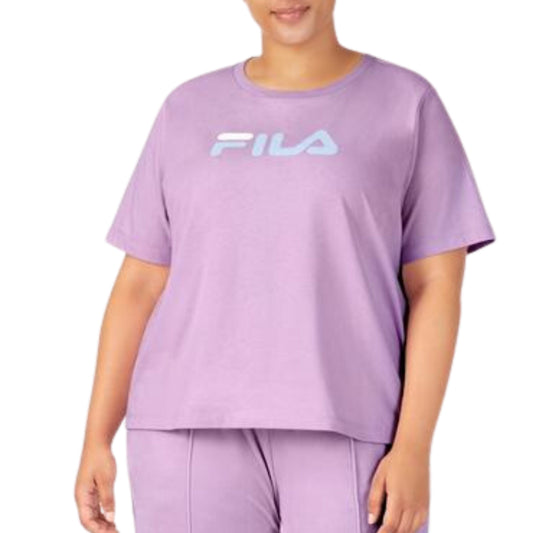 FILA Womens Tops XXL / Purple FILA - Logo Short Sleeve T-Shirt