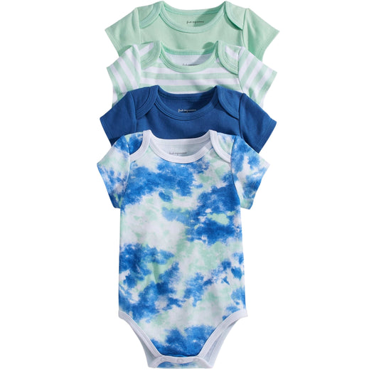 FIRST IMPRESSIONS Baby Boy 3-6 Month / Multi-Color FIRST IMPRESSIONS - BABY -  4-Pk. Bodysuits Skygaze