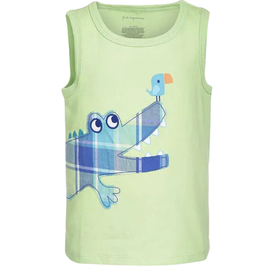 FIRST IMPRESSIONS Baby Boy 6-9 Month / Green FIRST IMPRESSIONS - BABY -  Alligator Cotton Tank Top