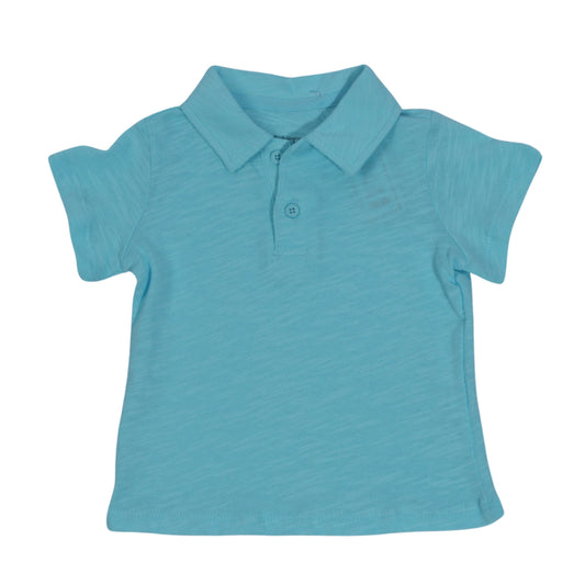 FIRST IMPRESSIONS Baby Boy 6-9 Month / Blue FIRST IMPRESSIONS - BABY - Collar Neck T-Shirt