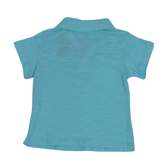 FIRST IMPRESSIONS Baby Boy 6-9 Month / Blue FIRST IMPRESSIONS - BABY - Collar Neck T-Shirt