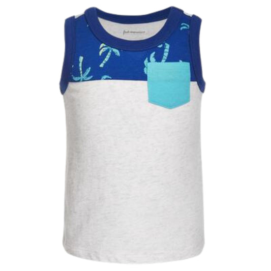 FIRST IMPRESSIONS Baby Boy 18 Month / Multi-Color FIRST IMPRESSIONS - BABY -  Owl Heather Palm Tree Muscle Tank Top