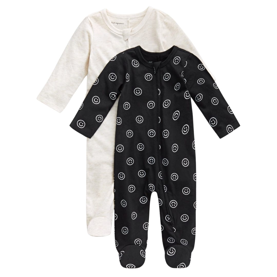 FIRST IMPRESSIONS Baby Boy 6-9 Month / Multi-Color FIRST IMPRESSIONS - Baby - Smiley Splash Solid & Printed Footed Coveralls