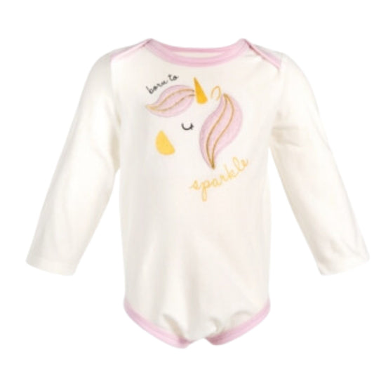 FIRST IMPRESSIONS Baby Girl 0-3 Month / White FIRST IMPRESSIONS - BABY - Born to Sparkle Bodysuit