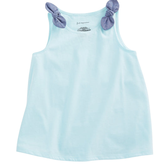 FIRST IMPRESSIONS Baby Girl 2 Years / Blue FIRST IMPRESSIONS - BABY - Chambray Knot Tank Top