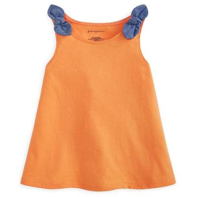 FIRST IMPRESSIONS Baby Girl 6-9 Month / Orange FIRST IMPRESSIONS - BABY - Chambray Knot Tank Top
